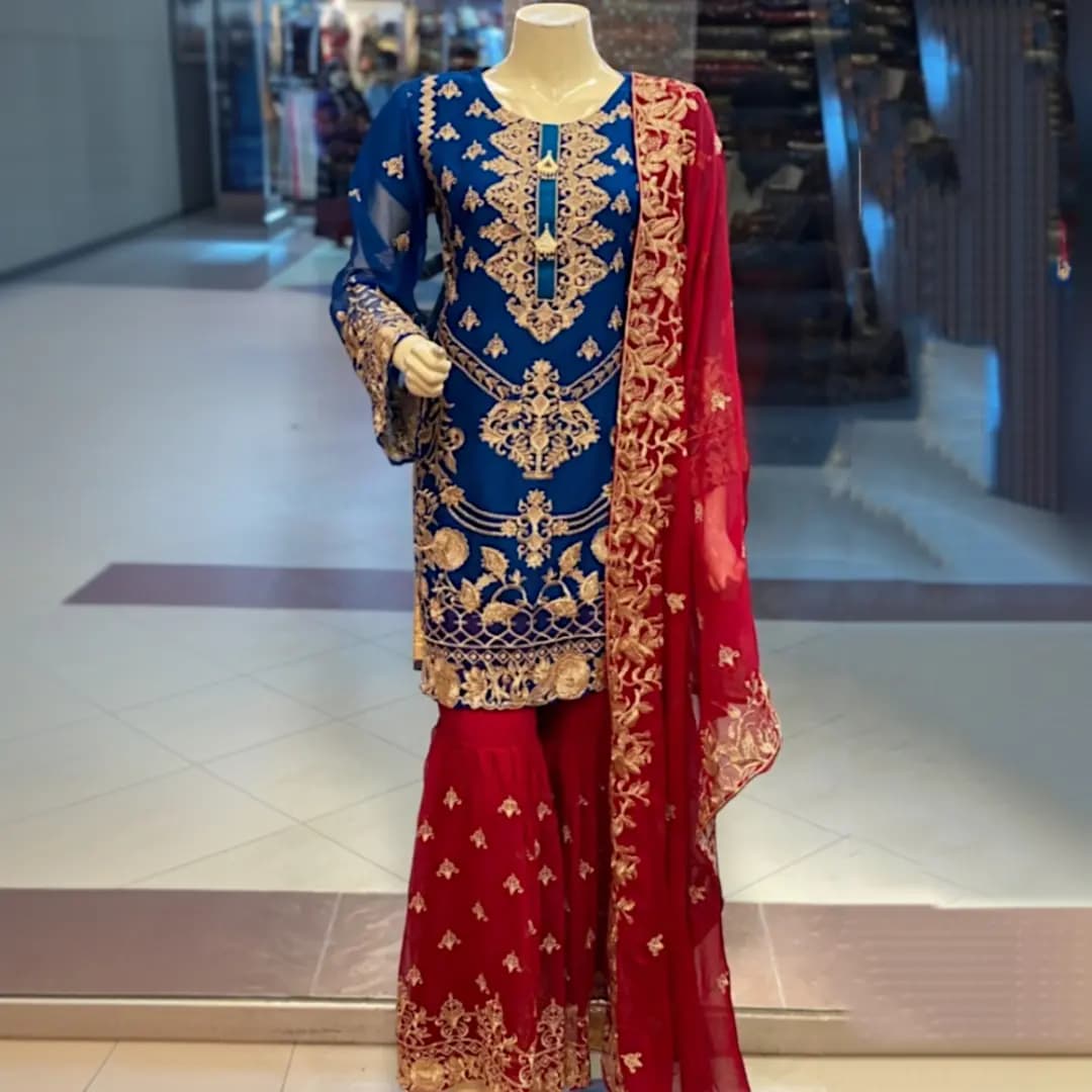 Jorjet Embroidery Party Dress 